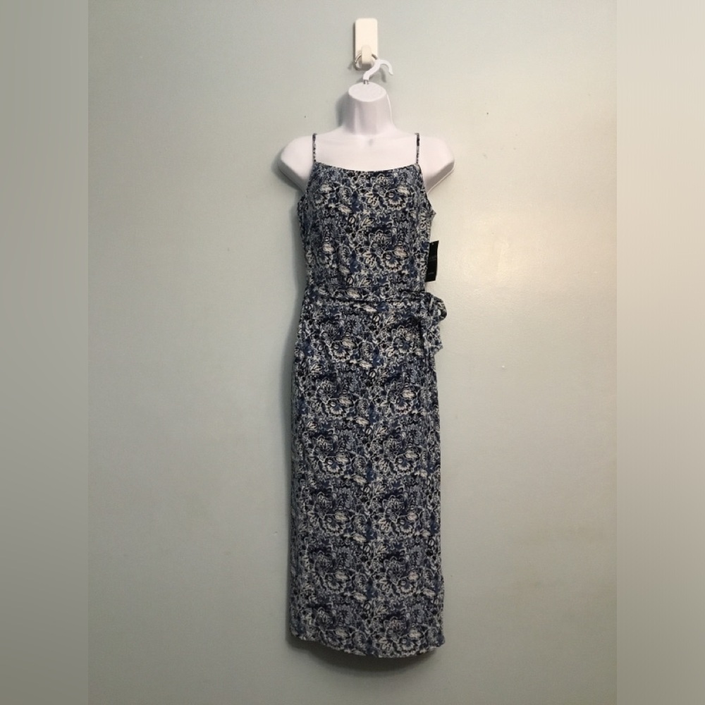 Ralph Lauren Blue and White Floral Dress